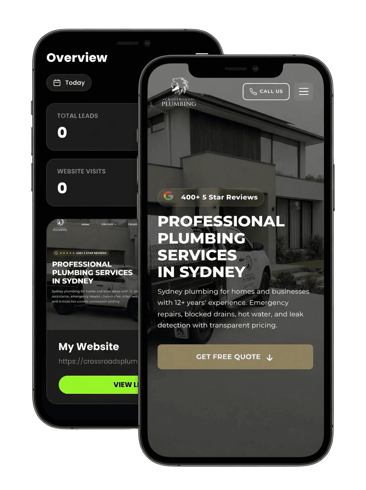 Tradie website preview